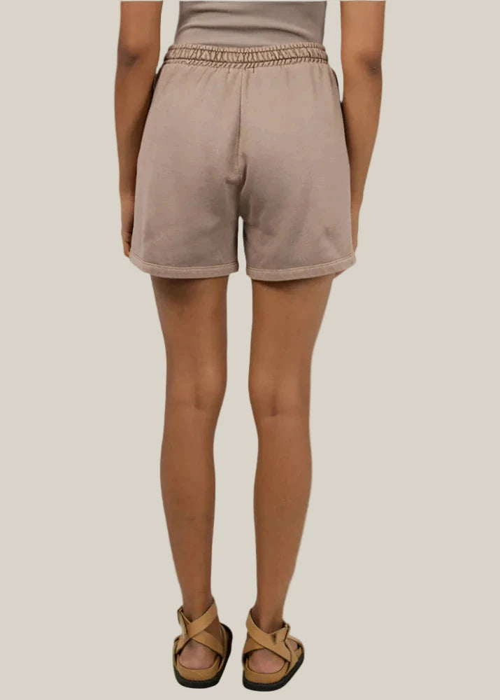 Washed Mini Shorts - Stone