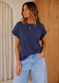 Rhodes Tee - Navy