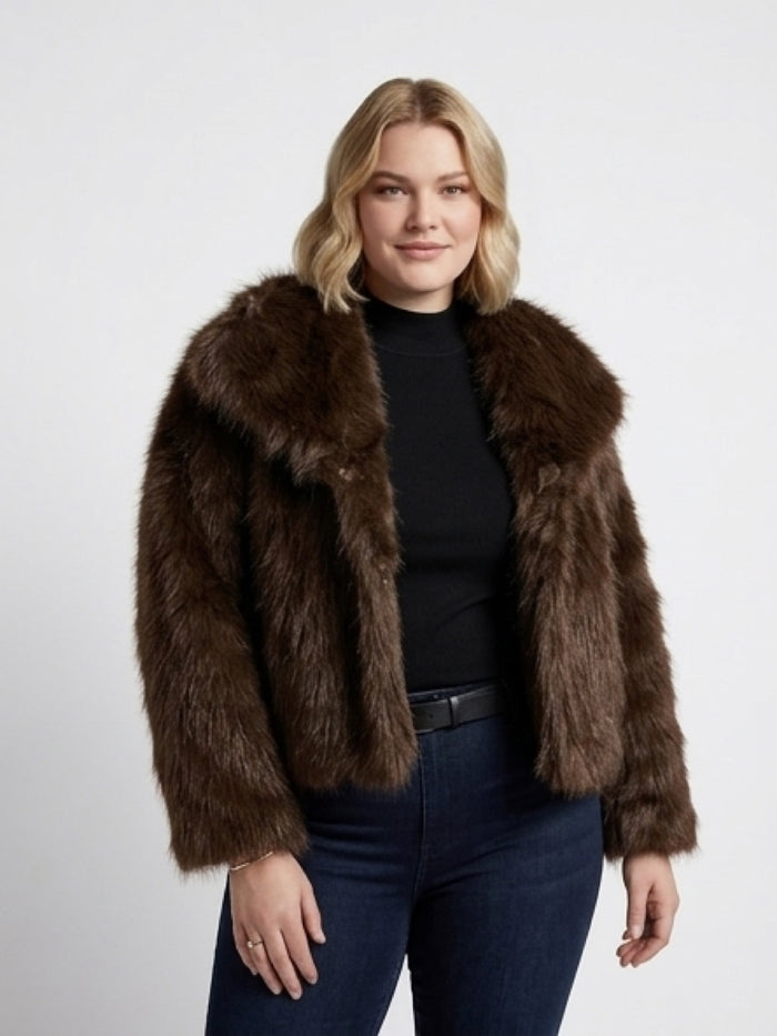 Fur Jacket - Brown