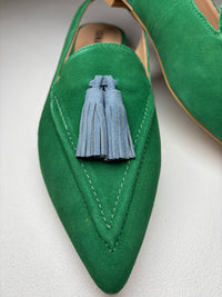 Luna Sole Piper - Emerald/Cobalt Suede