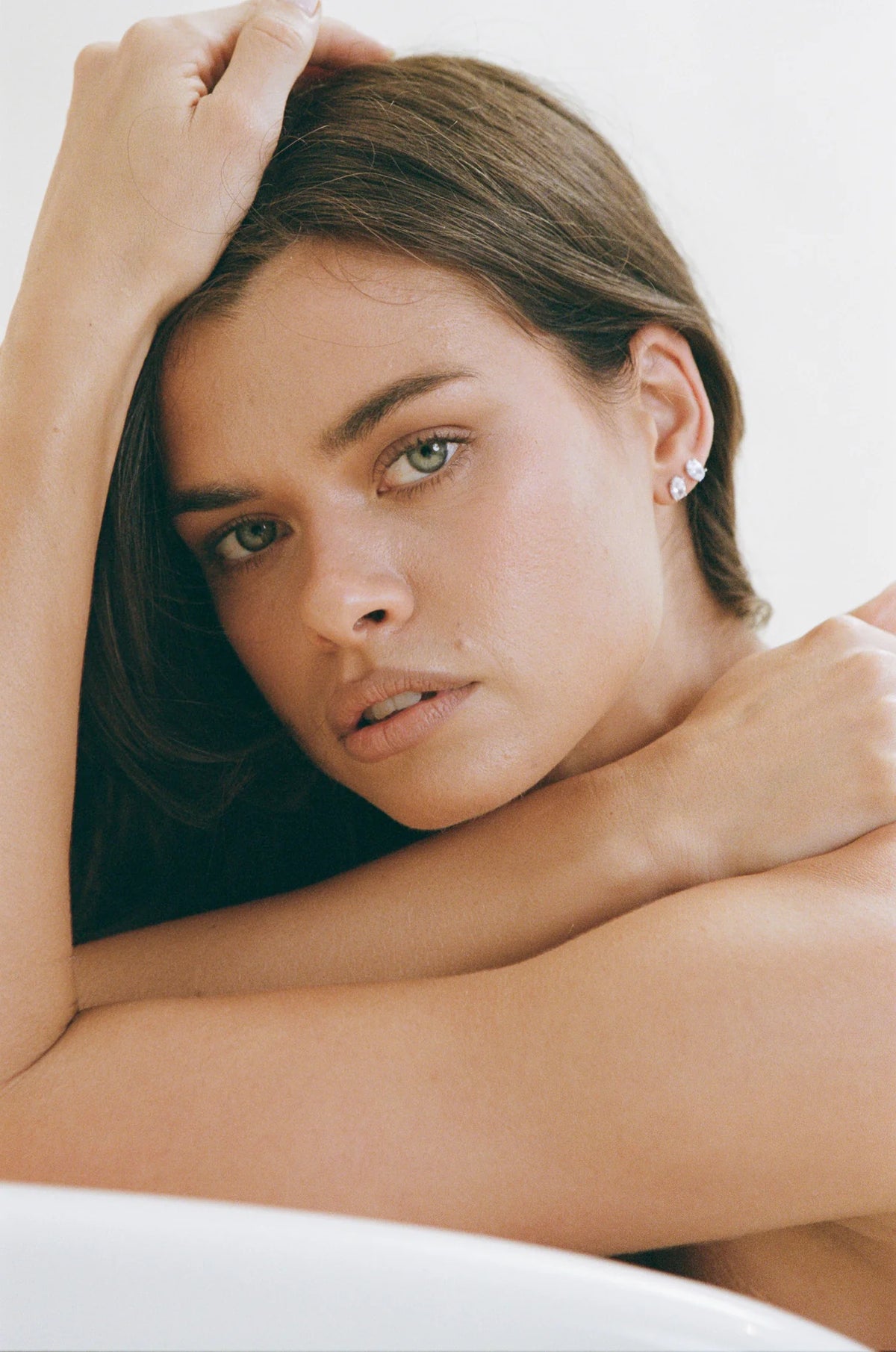 Oval Studs 2CT - Silver