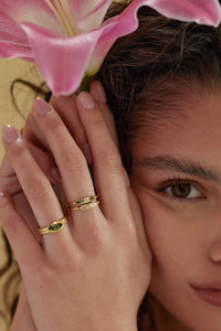 Eden Apatite Gold Ring