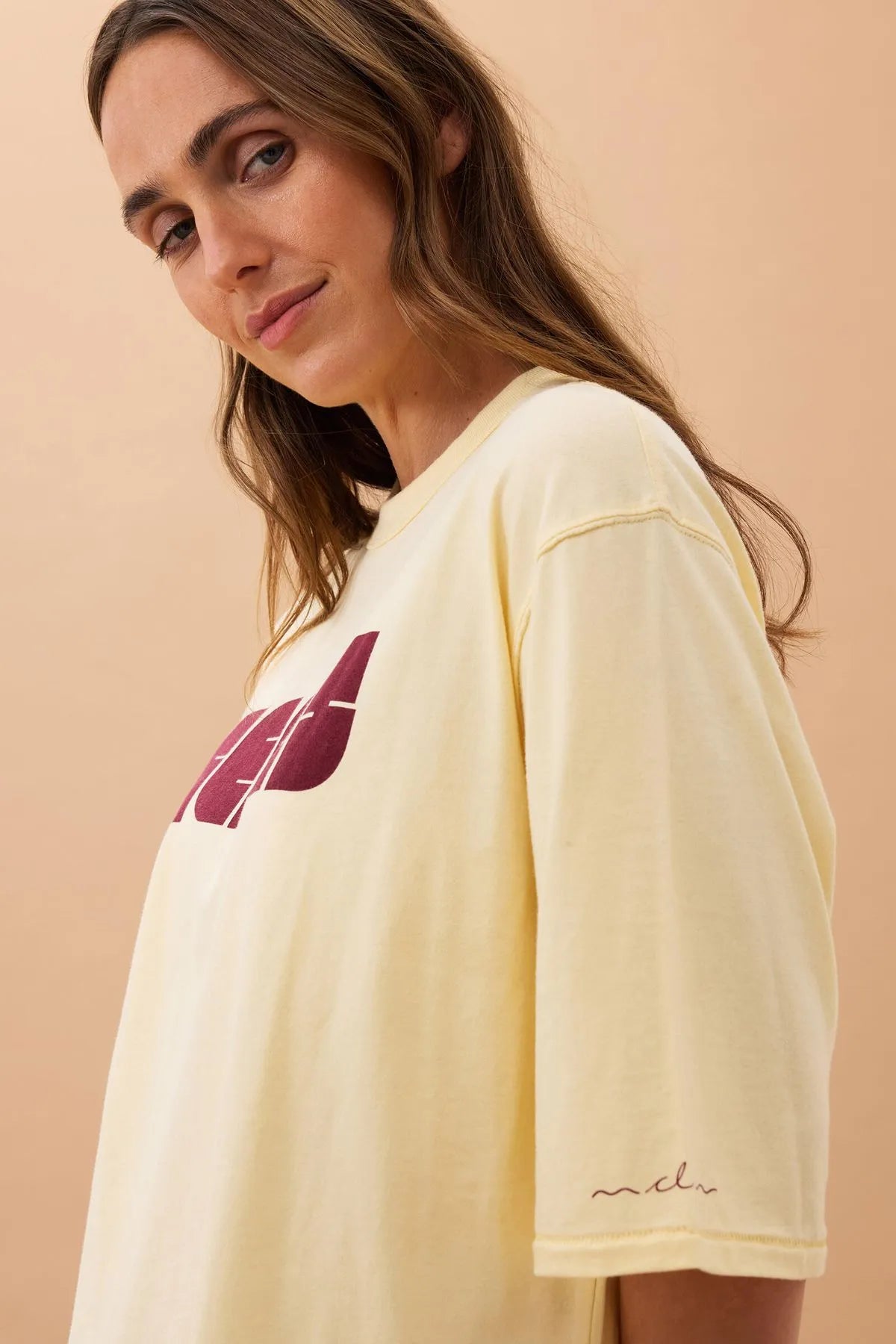 Liv Oversized Tee - Sunny Tint/Ceres Abstract