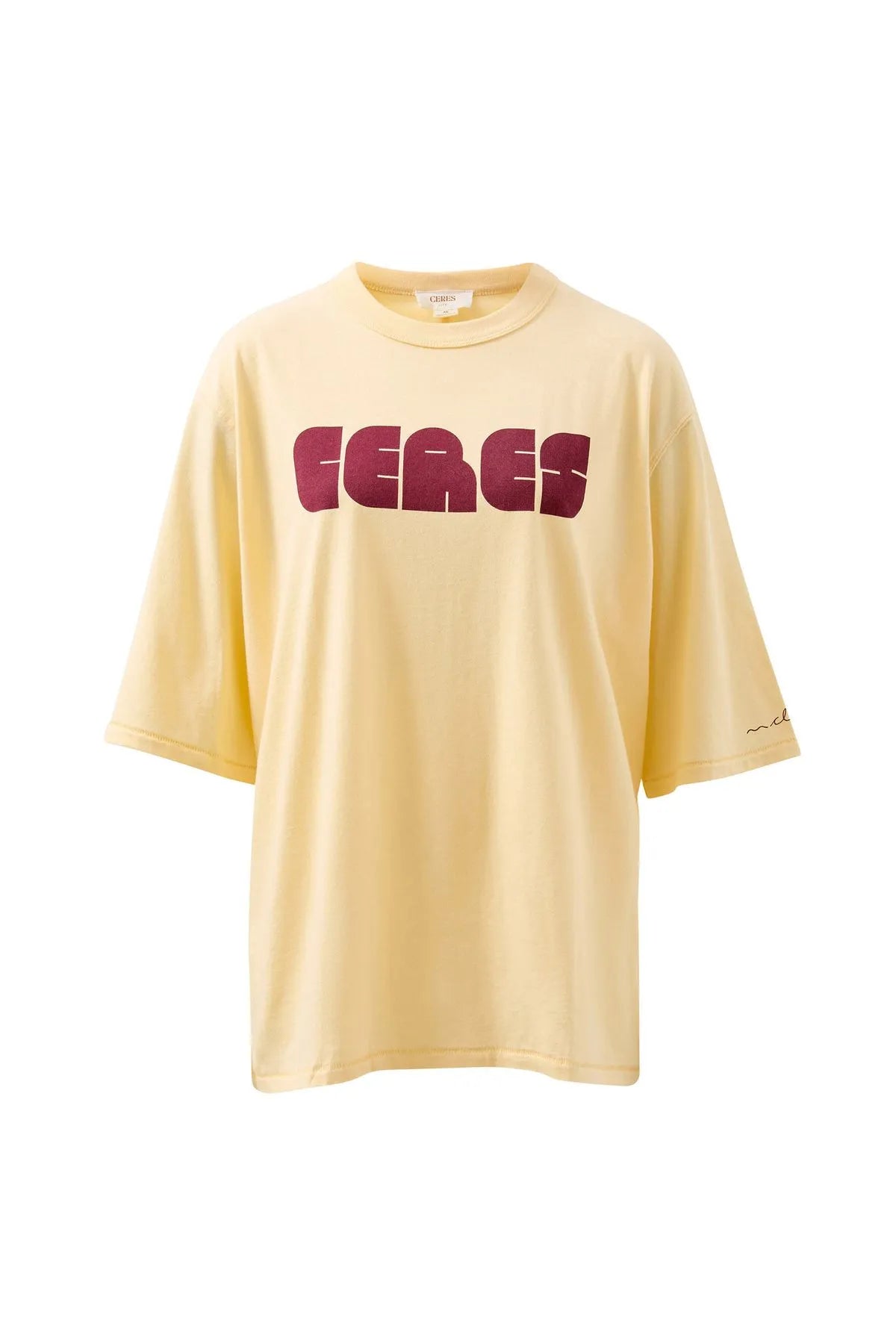 Liv Oversized Tee - Sunny Tint/Ceres Abstract