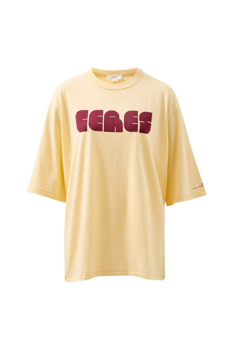 Liv Oversized Tee - Sunny Tint/Ceres Abstract