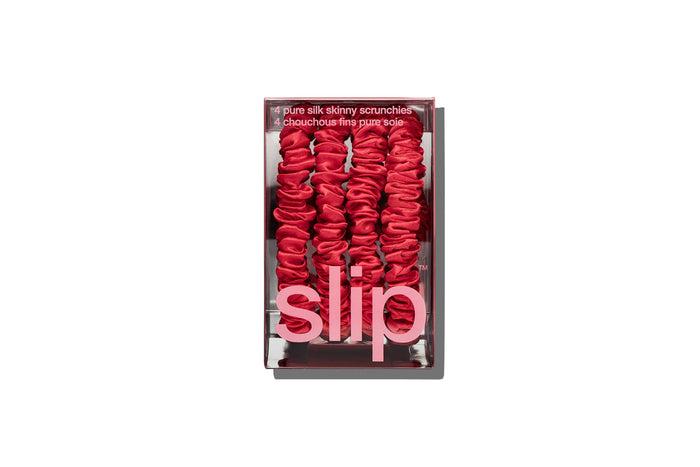 Back to School Red Skinny Scrunchies