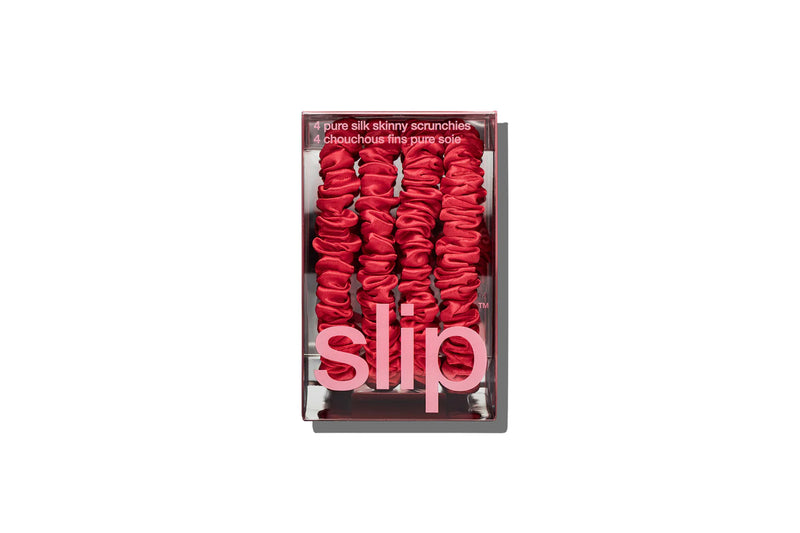 Back to School Red Skinny Scrunchies