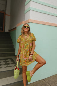 Gemmah Mini Dress - Olive