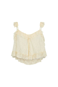 Labyrinth Lace Cami - Cloud Cream