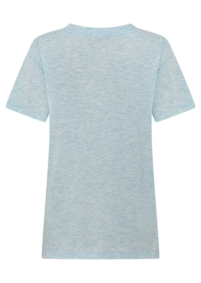Lotus T-Shirt - Island Blue Marle