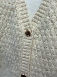Shell Cashmere Cardigan - Cream