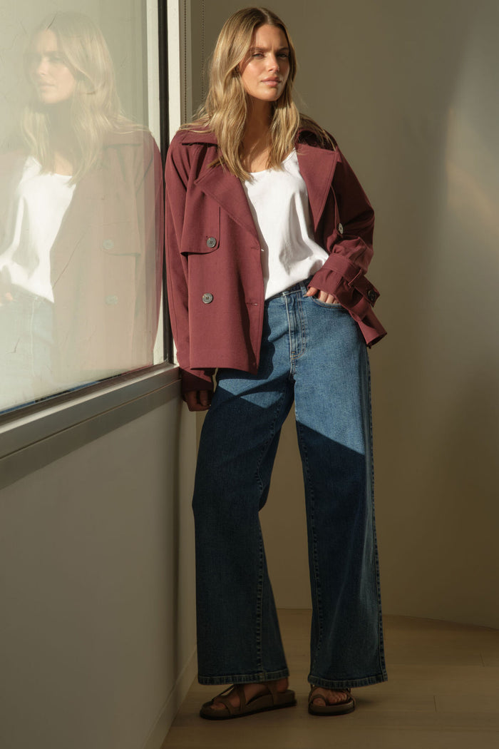 Short Trench Coat - Port