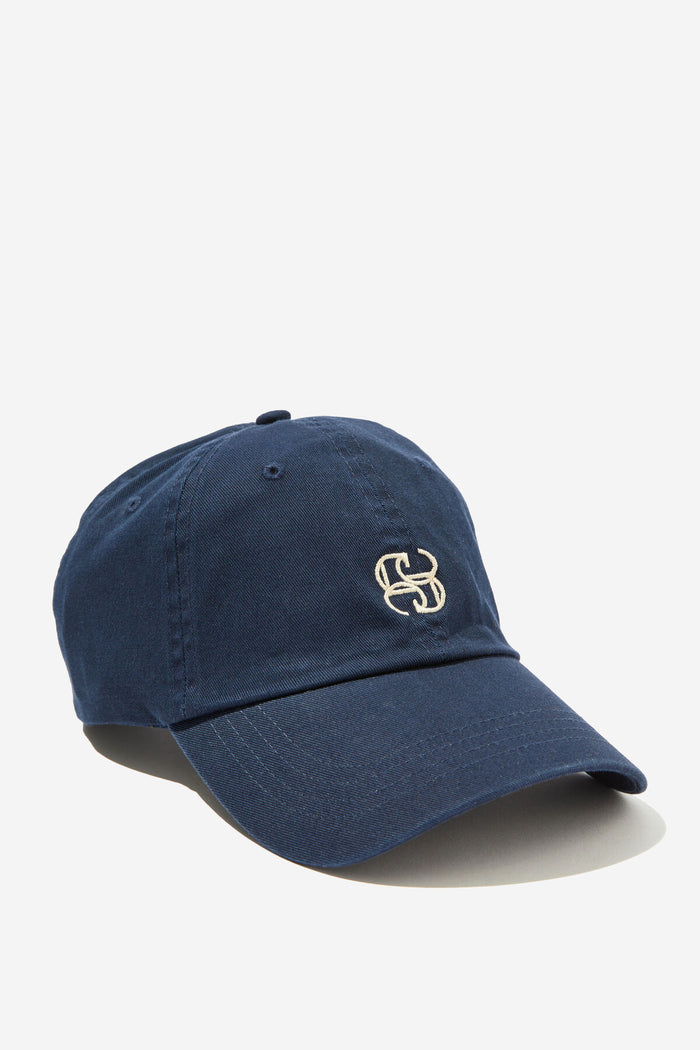 Pip Everyday Cap - Navy/Ecru Stitch