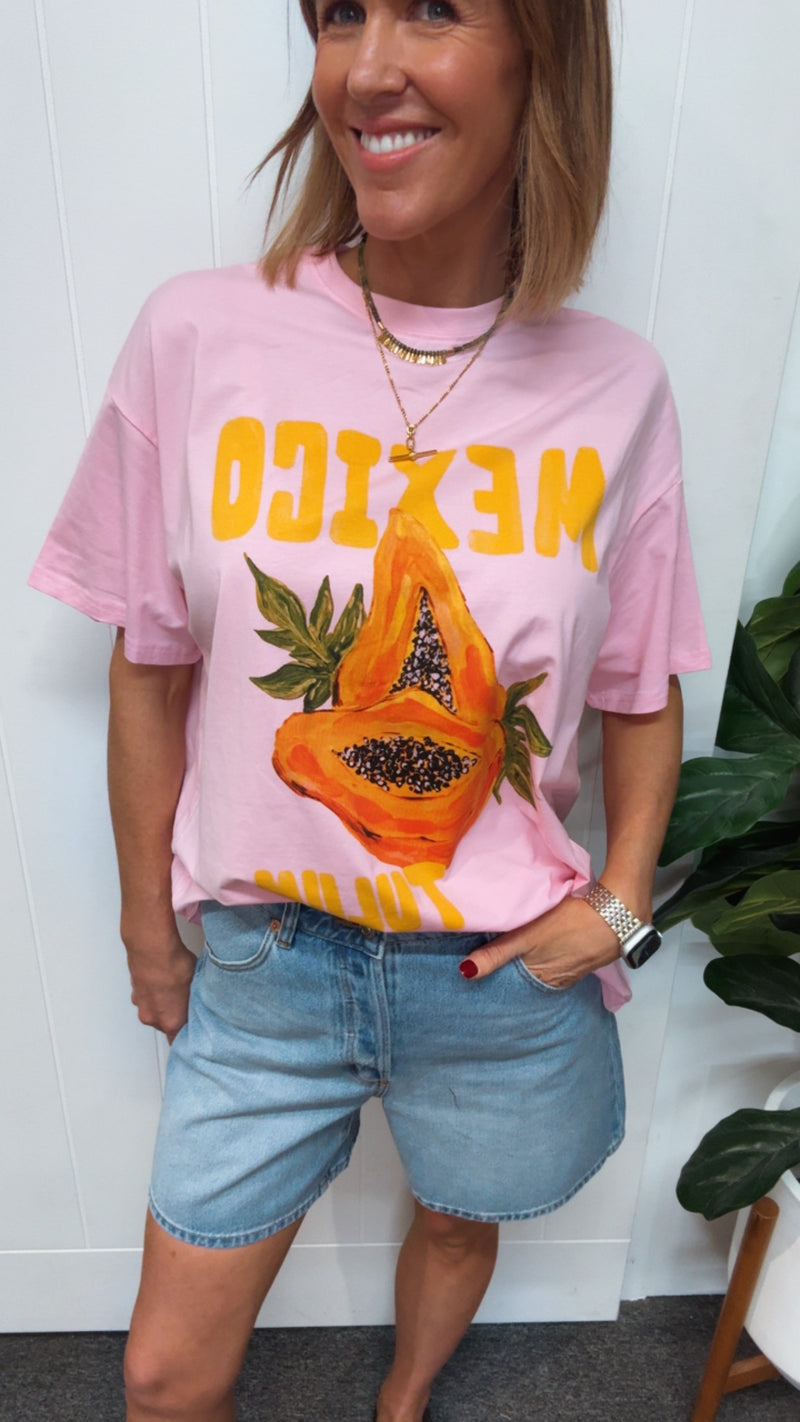 Pink Mexico Papaya T-shirt