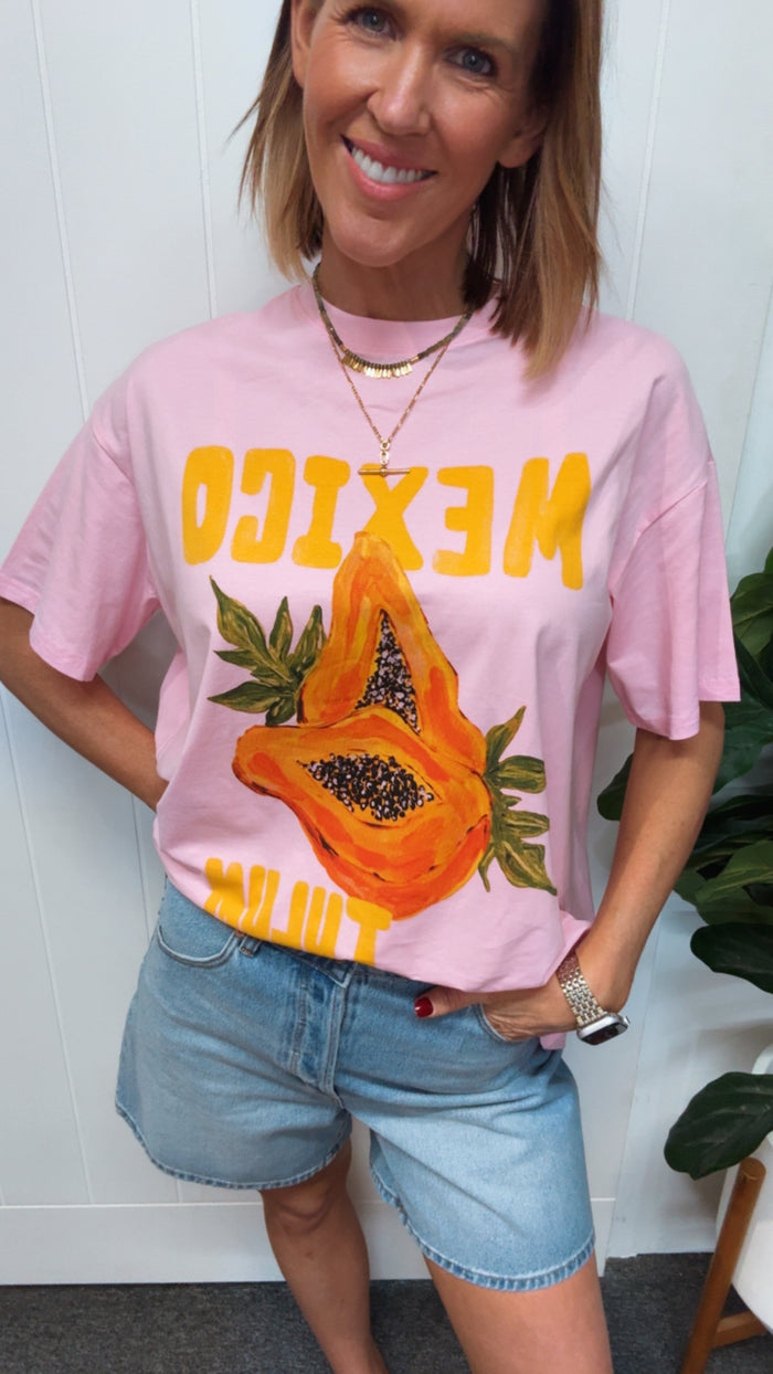 Pink Mexico Papaya T-shirt