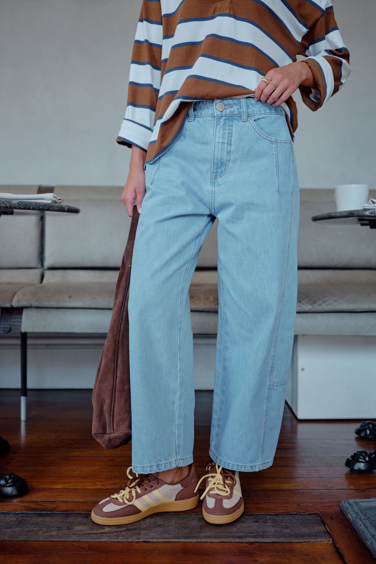 Demi Barrel Jean - Vintage Blue