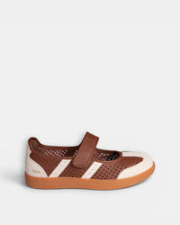 Goodsole 2001 Parlay Punched - Choc/Beige Leather