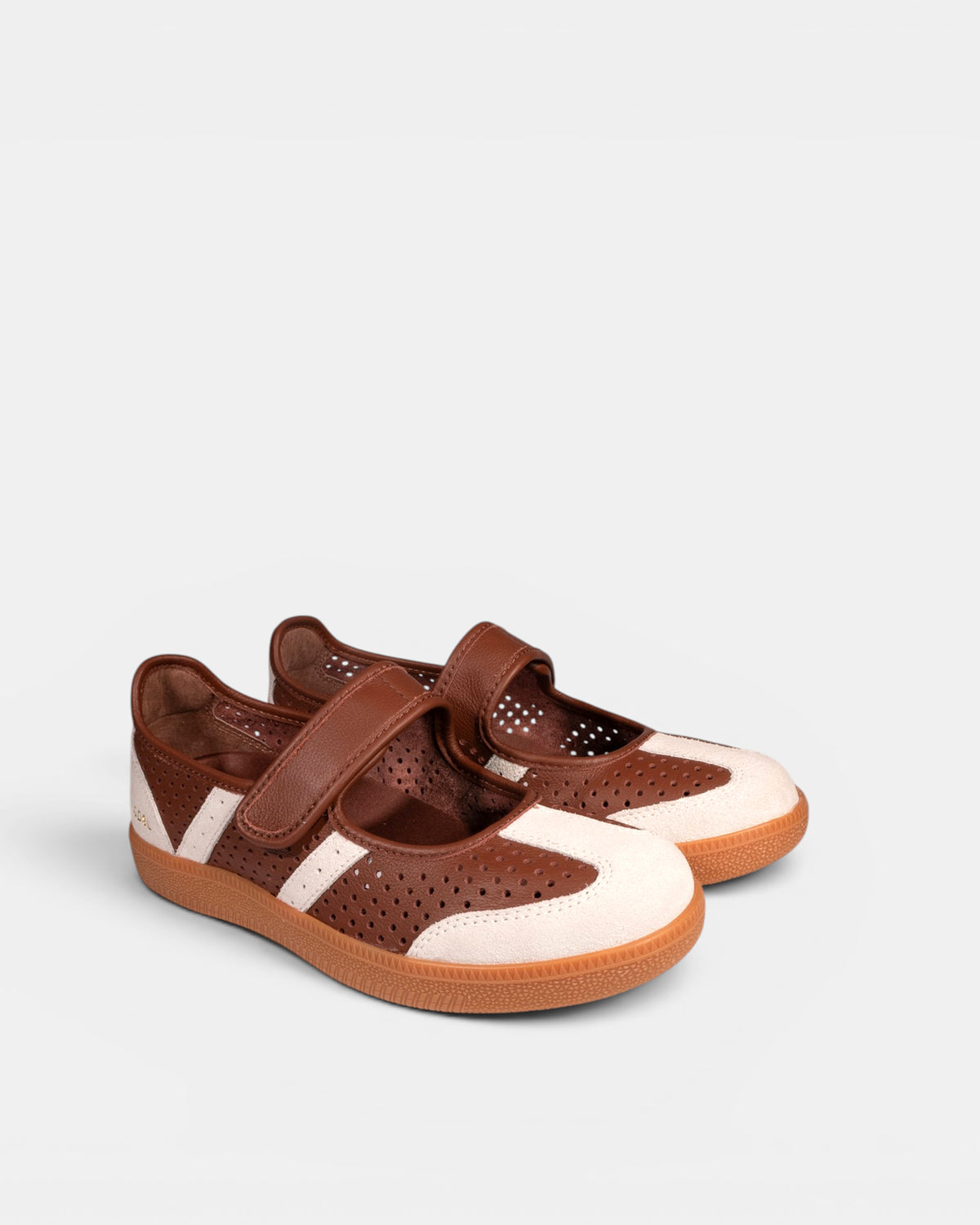 Goodsole 2001 Parlay Punched - Choc/Beige Leather