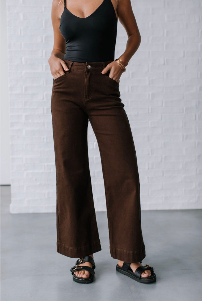 Sutton Stretch Jeans - Chocolate