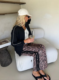Adeline Pant - Neutral Leopard