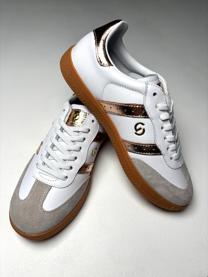 Goodsole 2001 Parallel - White/Gold Leather
