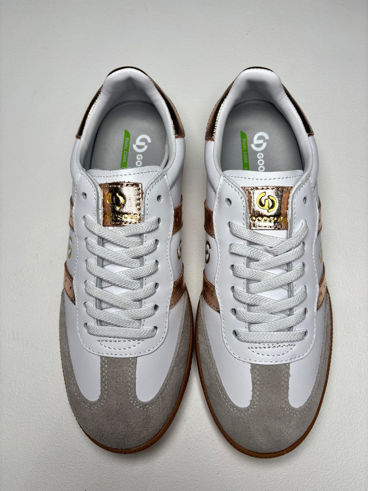 Goodsole 2001 Parallel - White/Gold Leather