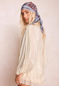 Ines Boho Blouse - Light Sand Cream