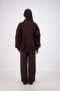 Ischia Bomber Jacket - Dark Brown