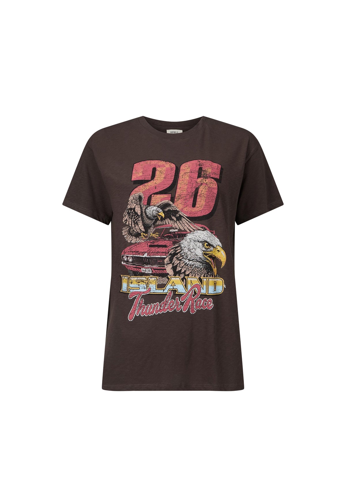 Island Thunder Tee - Charcoal