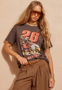 Island Thunder Tee - Charcoal