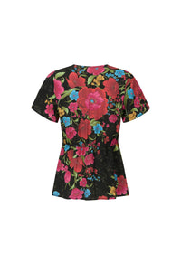 Isola Blouse - Midnight Bloom Black