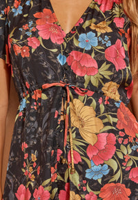 Isola Blouse - Midnight Bloom Black