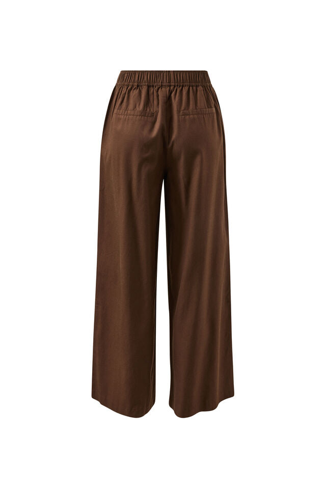 IZZIE PINSTITCH PANT - CHOCOLATE