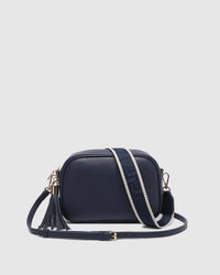 Jacinta Gia Crossbody Bag - Navy. Louenhide