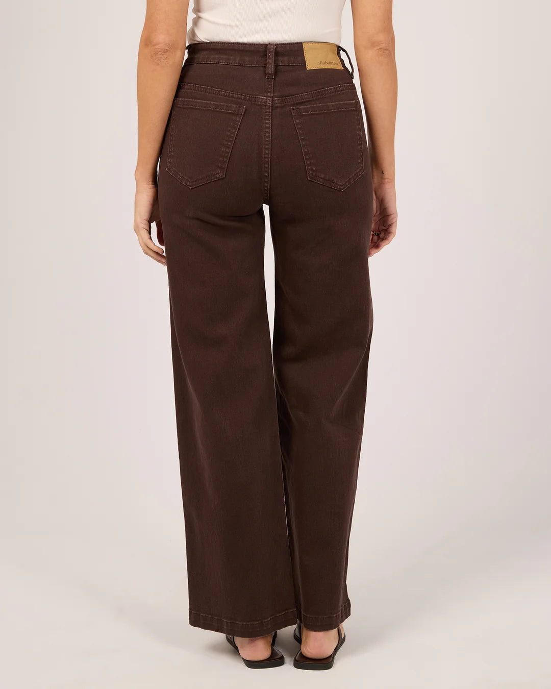 Jacqui Wide Leg - Brown. All About Eve