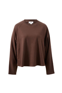 Jordi Slouchy Top - Chocolate. Ceres Life