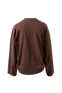 Jordi Slouchy Top - Chocolate. Ceres Life