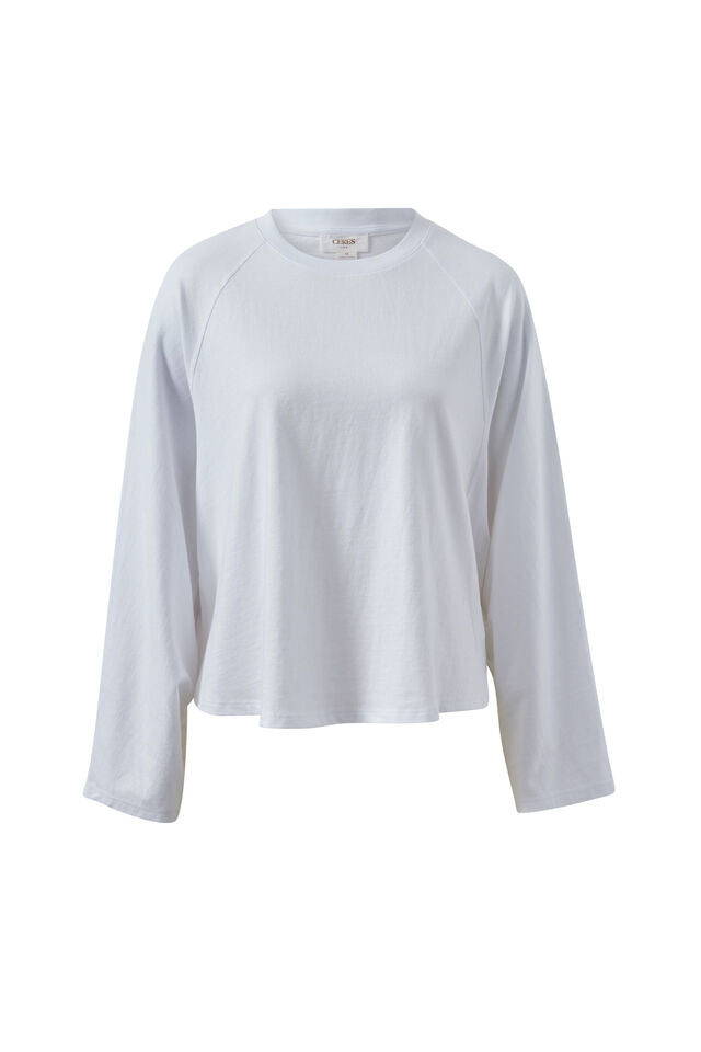 Jordi Slouchy Top - White. Ceres Life