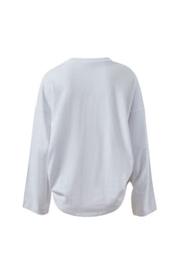 Jordi Slouchy Top - White. Ceres Life