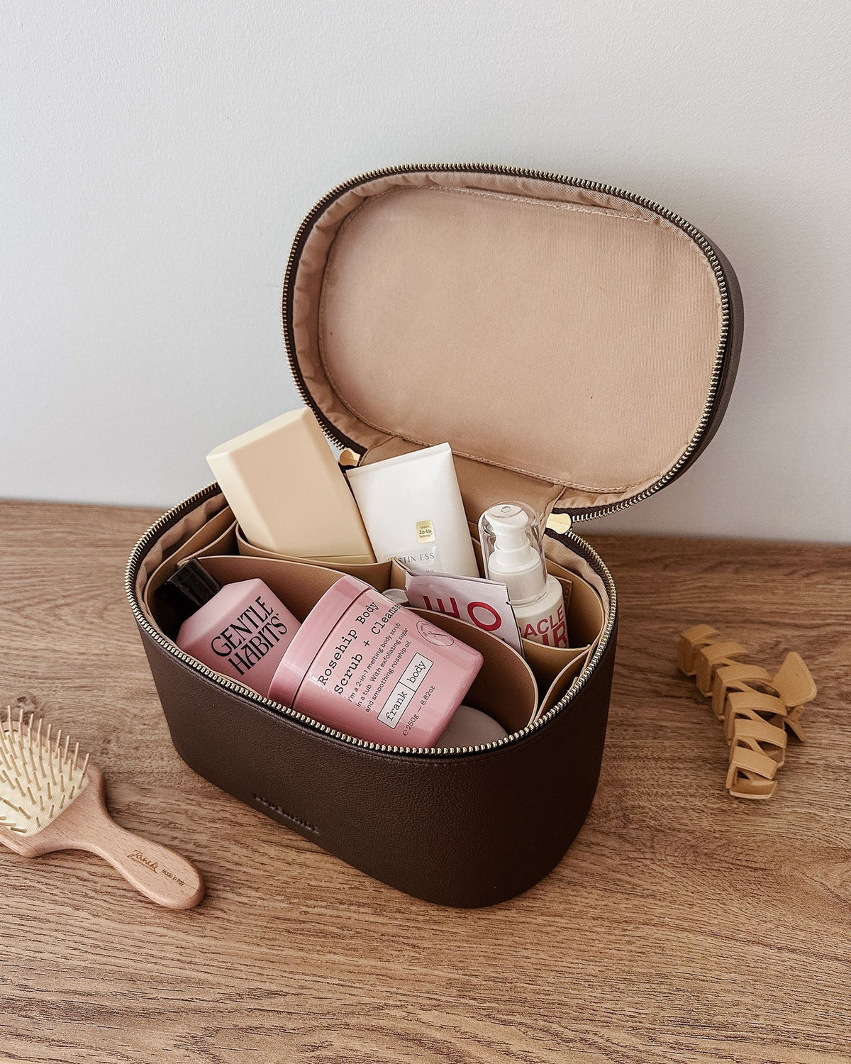 Juliette & Charlee Cosmetic Case Set - Chocolate
