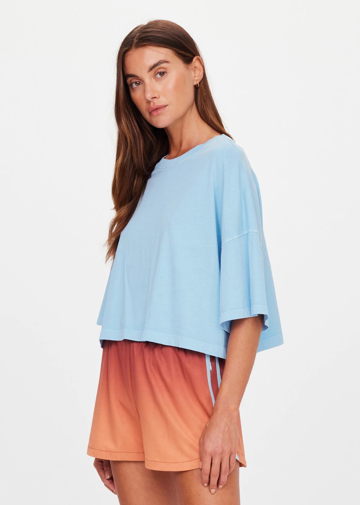 Jules Cropped Tee - Jewel
