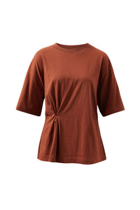 KAIA TWIST TEE - GINGER
