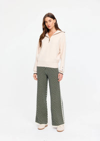 Kairo Half Zip Knit - Cream. The Upside