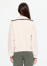Kairo Half Zip Knit - Cream. The Upside