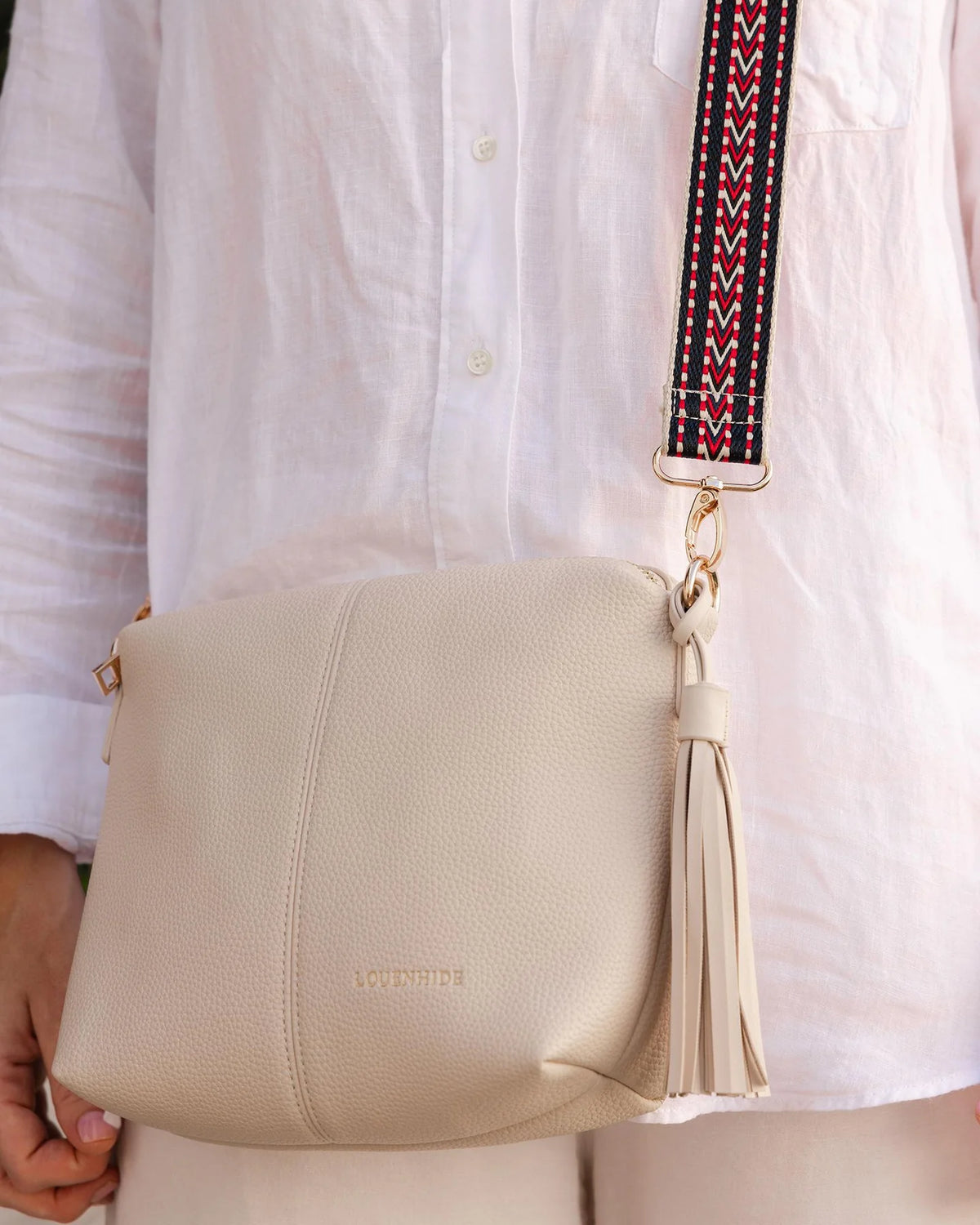 Kasey Crossbody Bag - Linen. Louenhide