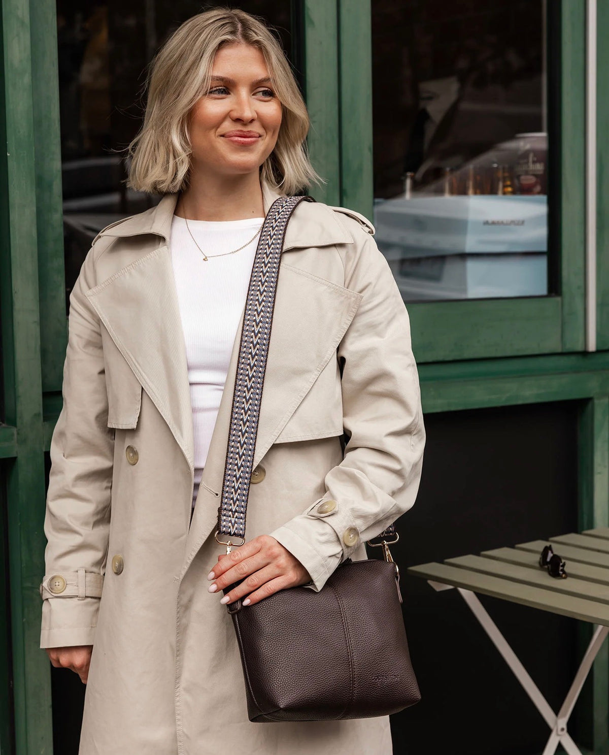Kasey Crossbody Bag - Chocolate. Louenhide