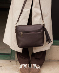 Kasey Crossbody Bag - Chocolate. Louenhide