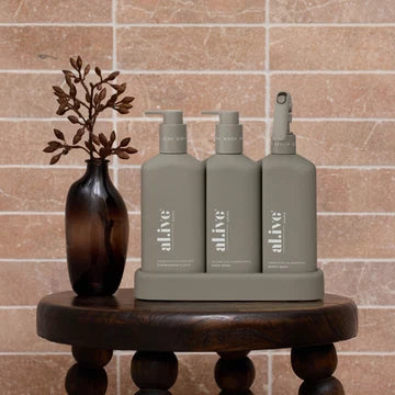 Kitchen Trio - Lemon Myrtle & Honeydew + Willow Gum & Lemon Myrtle. Al.ive Body