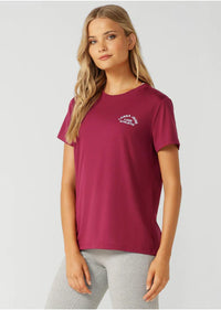 Lotus T-Shirt - Berry Red