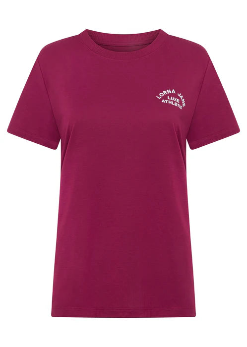 Lotus T-Shirt - Berry Red